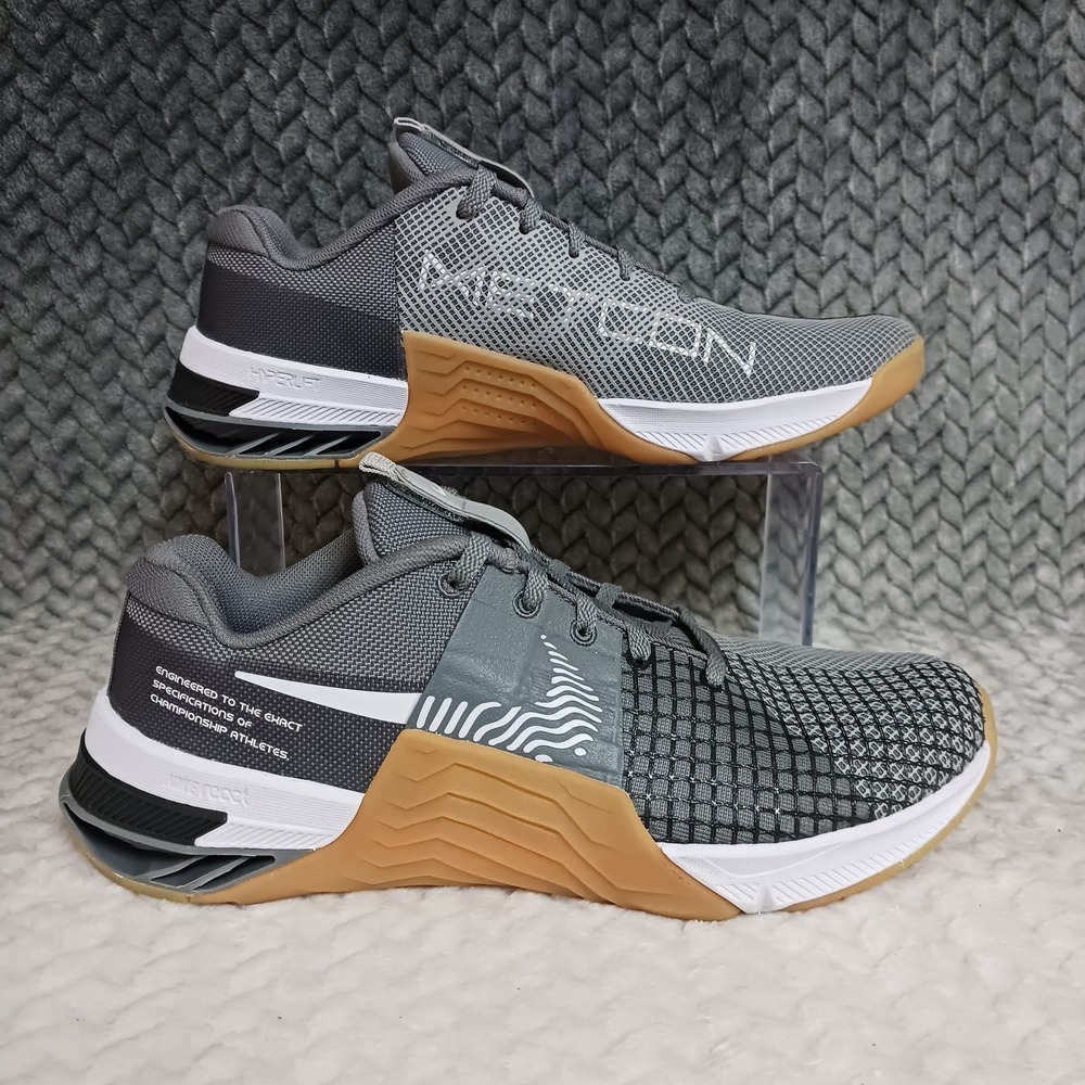Nike Metcon 8 Smoke Grey Gum Men's Workout Cross Training Sneakers Shoes Sz 7.5